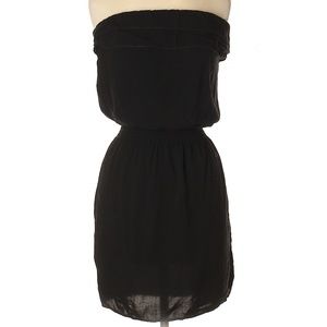 Black Strapless Dress with cinched waist Size S